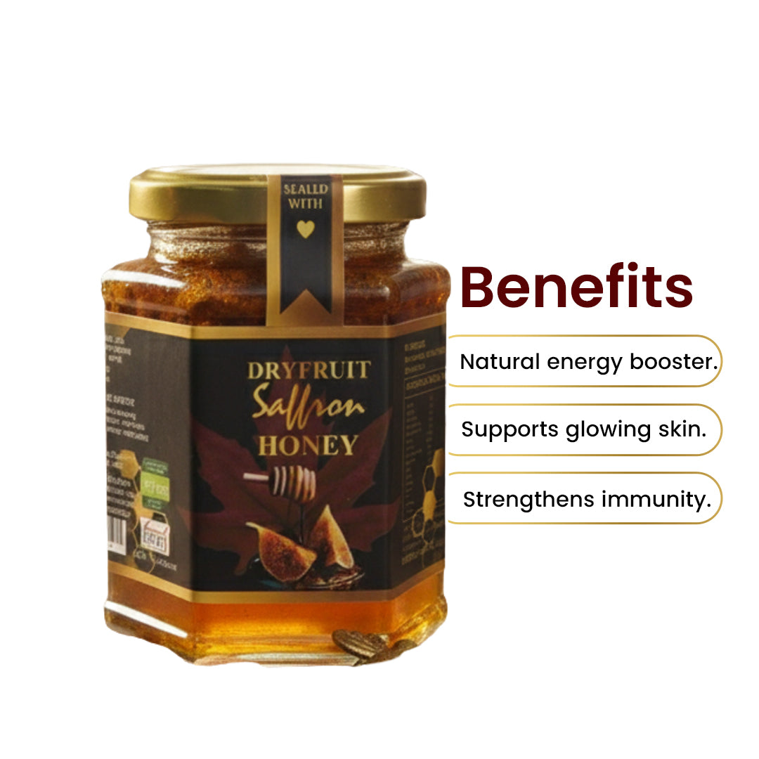 Kashmir Organic Dry Fruit Saffron Honey