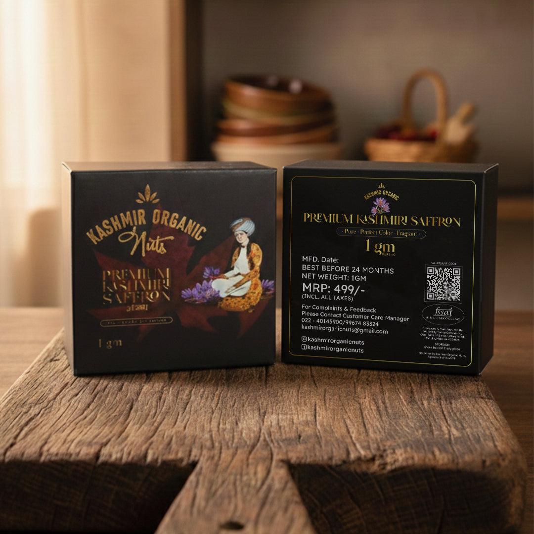 Kashmir Organic Premium Saffron (Kesar) | 1g |  100% Pure and Original
