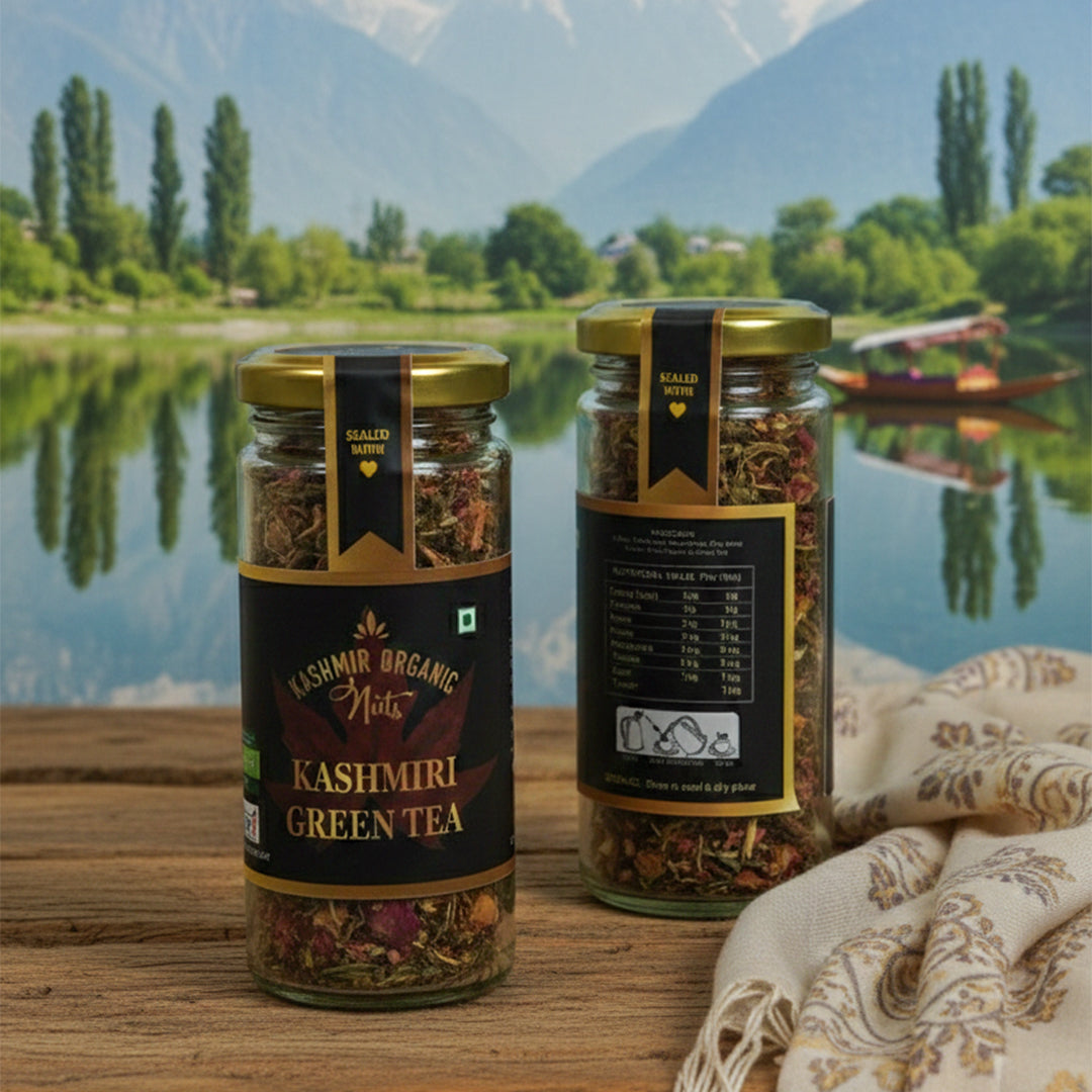 Organic Kashmiri Green Tea | Antioxidant Rich Detox Tea - 150g