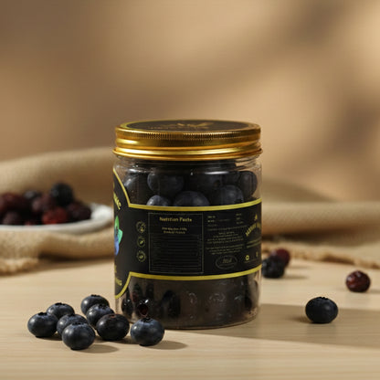 Kashmir Organic Dried Blueberries | 100% Natural & Antioxidant Rich | 200g