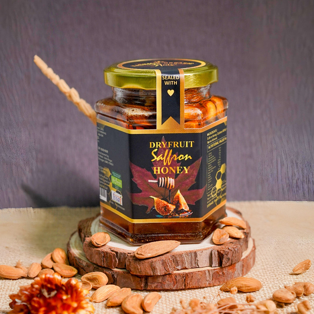 Kashmir Organic Dry fruit Saffron Honey