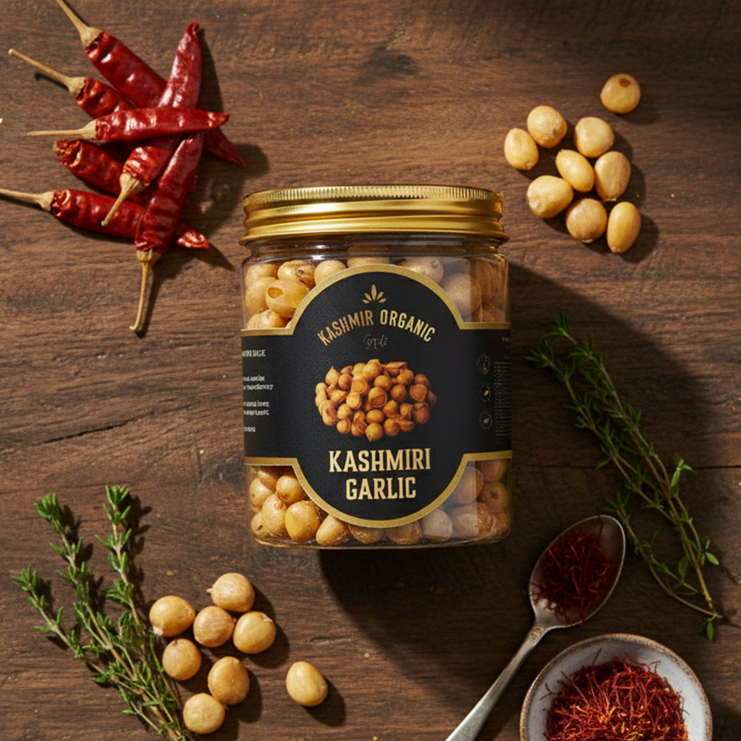 Kashmir Organic Kashmiri Garlic | Single Clove Superfood | 250gm