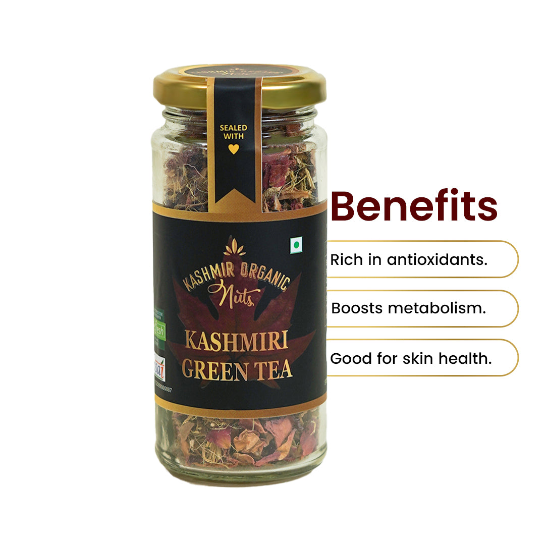 Organic Kashmiri Green Tea | Antioxidant Rich Detox Tea - 150g